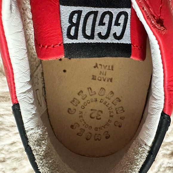 Golden Goose Cherry Red Leather Sneakers - Picture 10 of 13